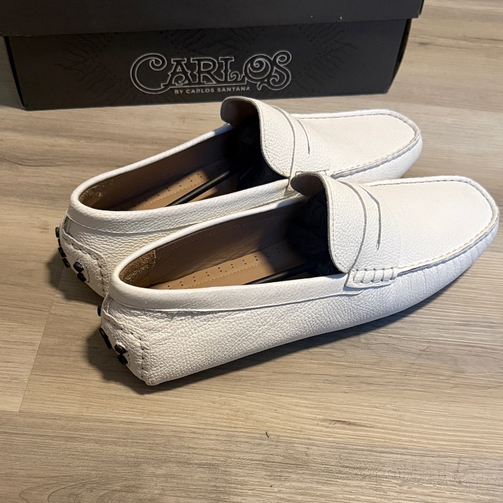 Carlos by Carlos Santana Crisp White Men's loafers